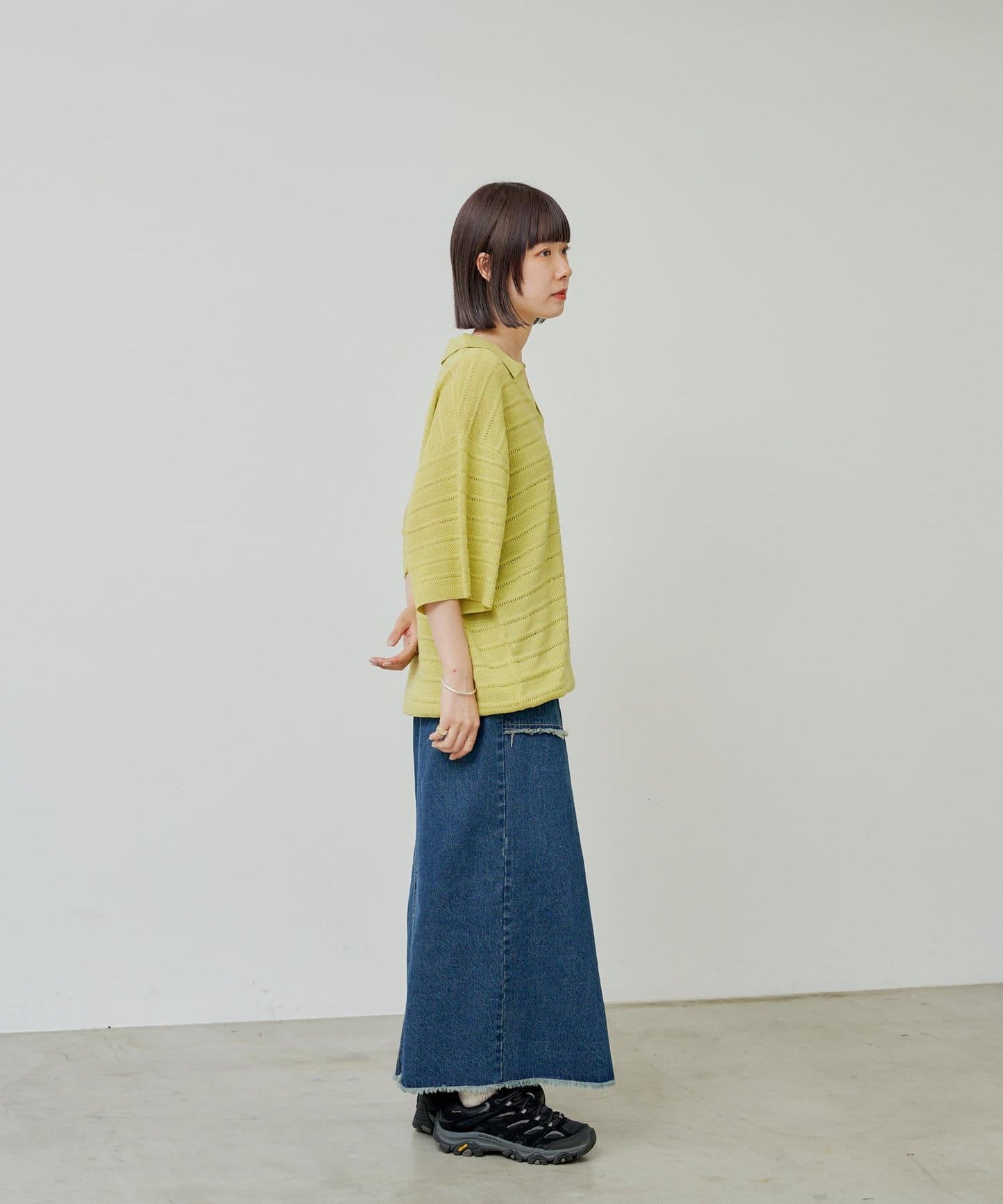 【Kastane】【WHIMSIC】V領提花針織套頭衫