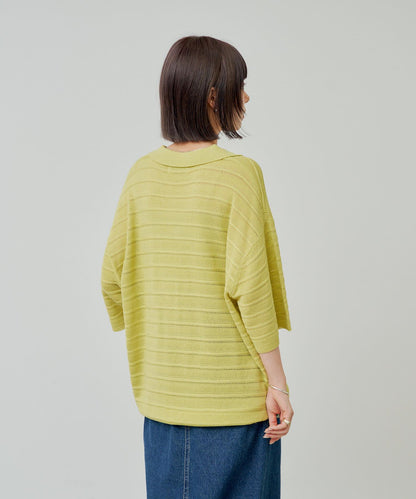 【Kastane】【WHIMSIC】V領提花針織套頭衫