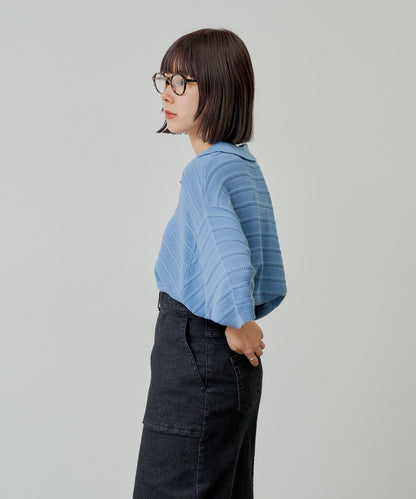 【Kastane】【WHIMSIC】V領提花針織套頭衫