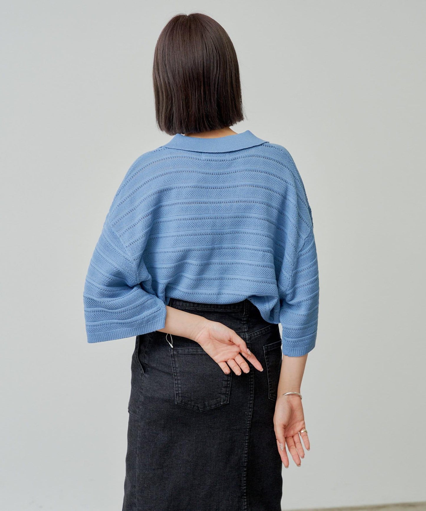 【Kastane】【WHIMSIC】V領提花針織套頭衫