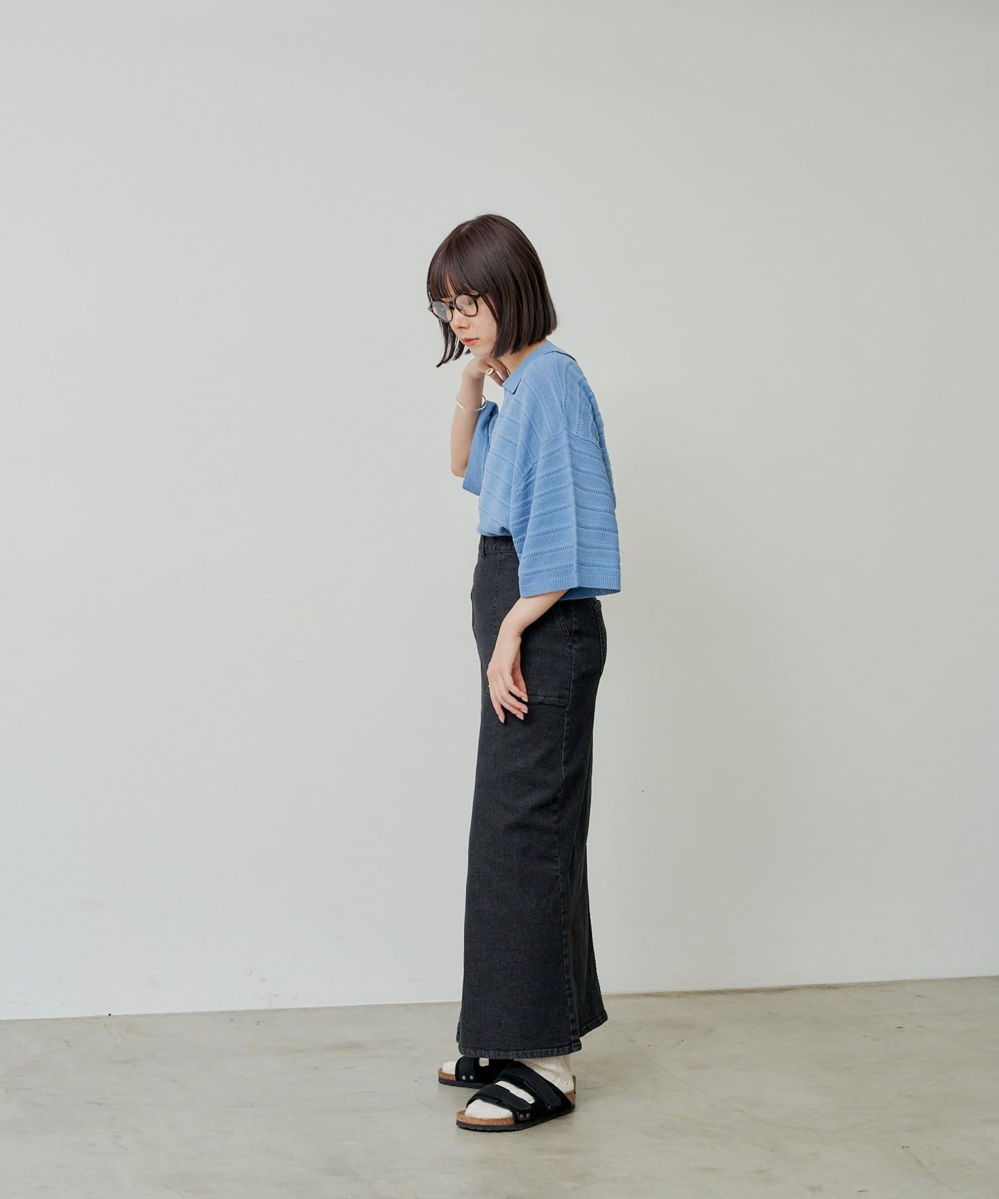 【Kastane】【WHIMSIC】V領提花針織套頭衫