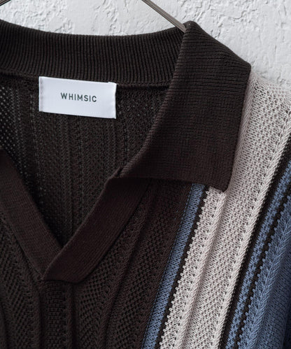 【Kastane】【WHIMSIC】V領提花針織套頭衫