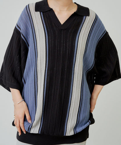 【Kastane】【WHIMSIC】V領提花針織套頭衫