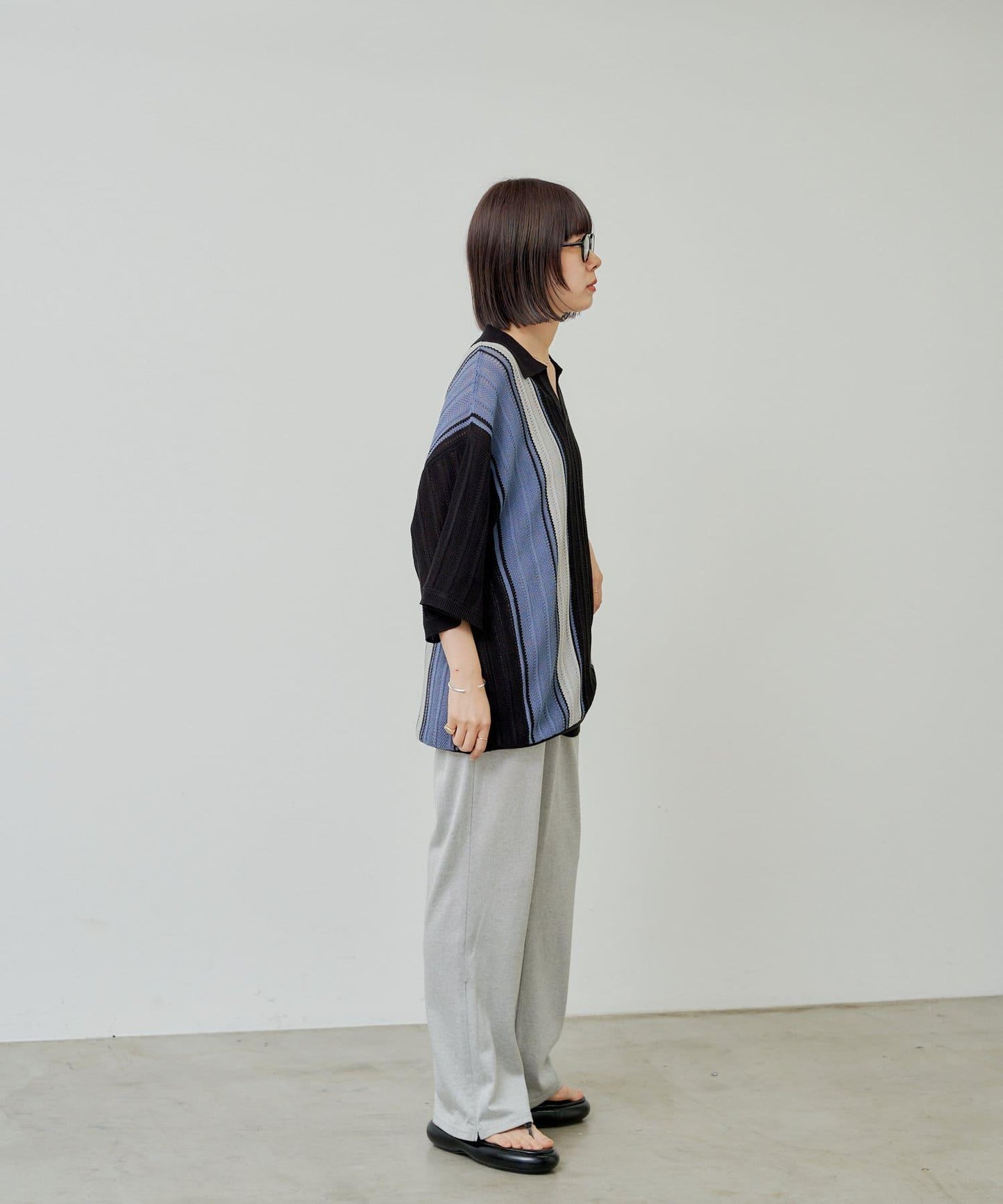 【Kastane】【WHIMSIC】V領提花針織套頭衫