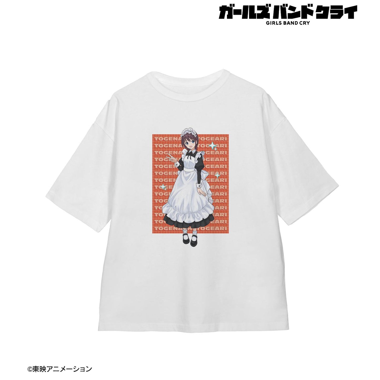 《哭泣少女樂隊》_(尺碼/L)_描き下ろし 井芹 仁菜 女僕風版 BIG寬鬆T恤中性款