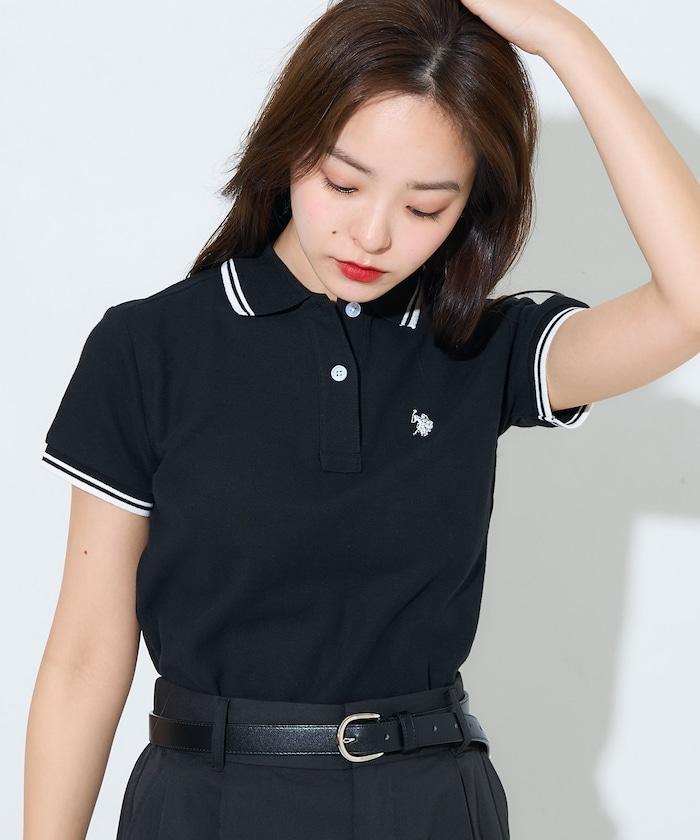 聯名 線條設計一點刺繡Polo衫