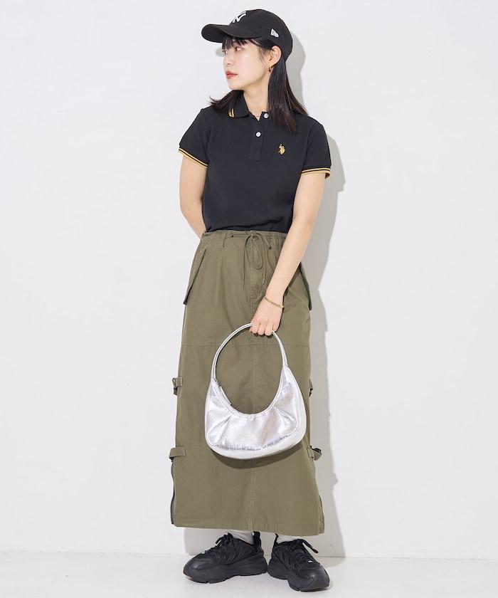 聯名 線條設計一點刺繡Polo衫