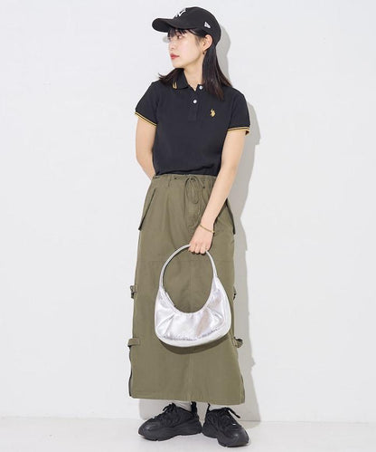 聯名 線條設計一點刺繡Polo衫