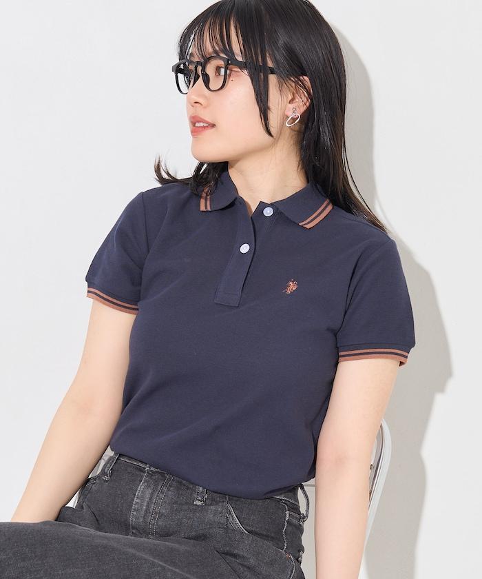 聯名 線條設計一點刺繡Polo衫