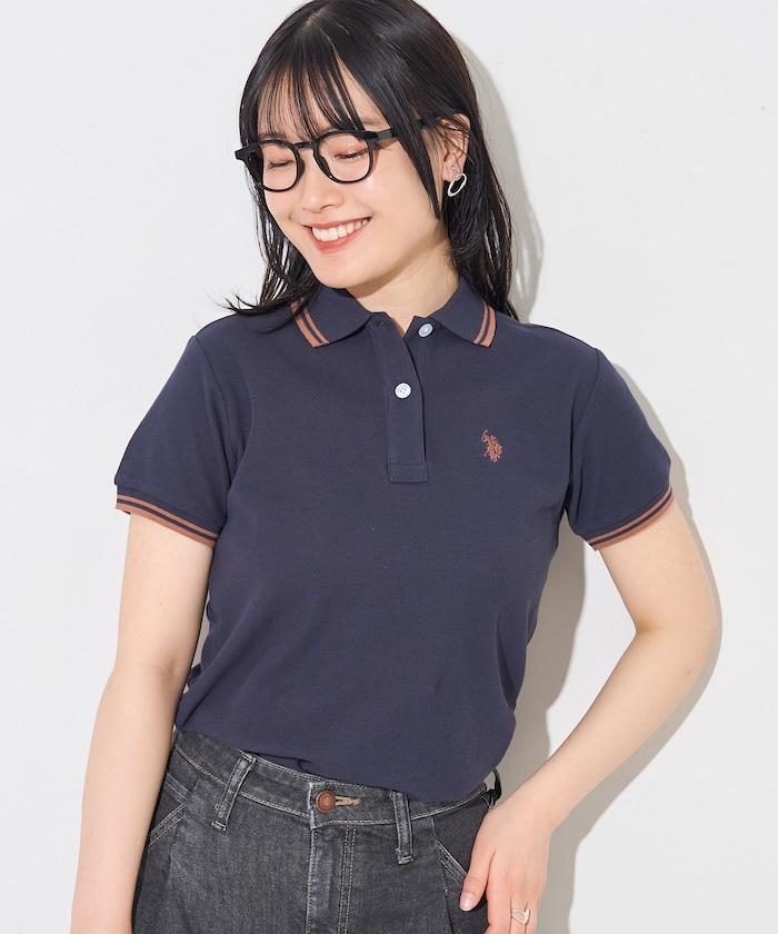 聯名 線條設計一點刺繡Polo衫