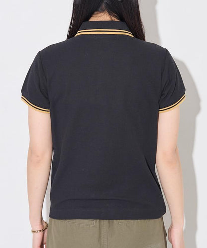 聯名 線條設計一點刺繡Polo衫