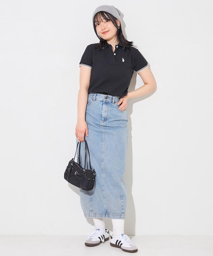 聯名 線條設計一點刺繡Polo衫