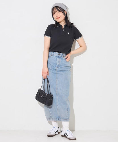 聯名 線條設計一點刺繡Polo衫