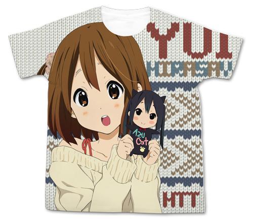 動畫 輕音少女!_XL尺碼_平澤唯全圖T恤/白色