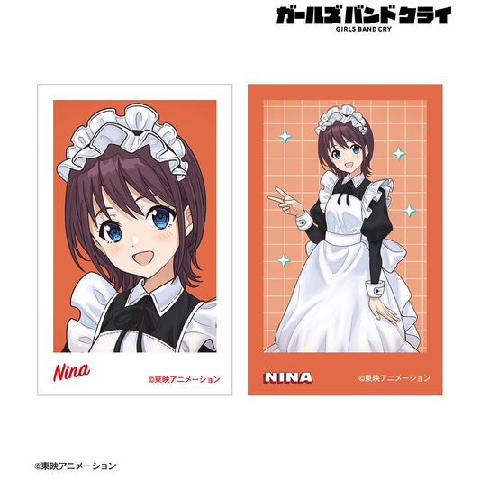 《哭泣少女樂隊》_描繪新作 井芹 仁菜 女僕風版 即時相機風插圖卡2張組合