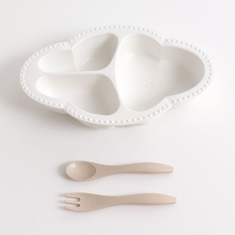 嬰兒餐具套裝白色