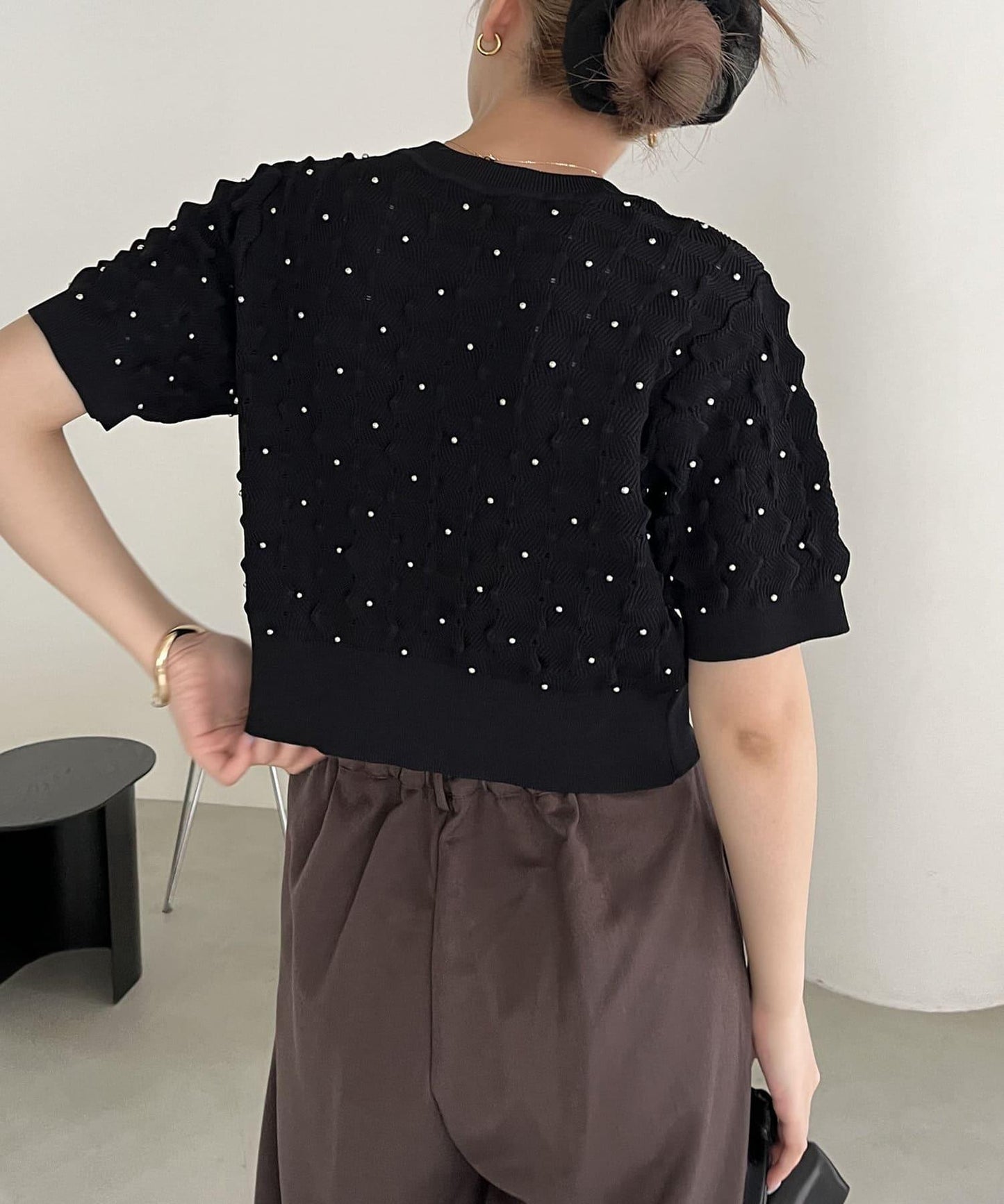 【任性法師】圓點半袖開衫