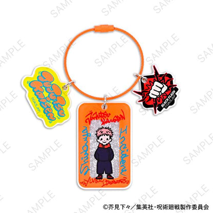 《呪術廻戦》_寶石飾品 亞克力鑰匙扣(虎杖悠仁)