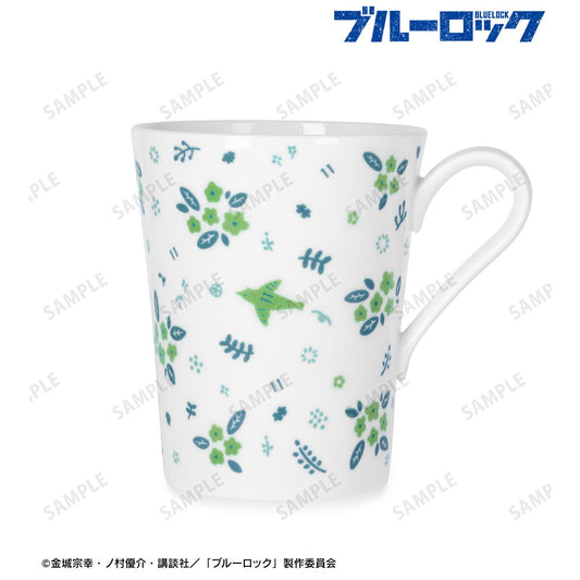 《藍色監獄》_Noritake合作 潔世一 花鳥設計 馬克杯