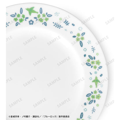 《藍色監獄》_Noritake合作 潔 世一 花鳥設計 盤子