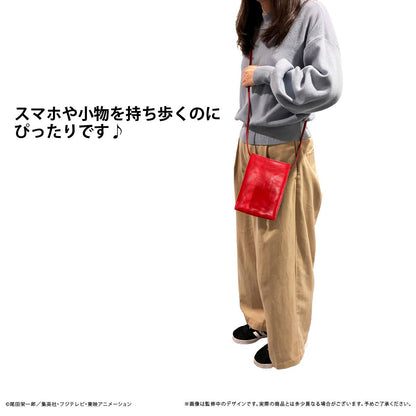 ONE PIECE 皮革手機肩揹包 海軍