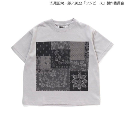 ONE PIECE 印花衛衣帶織物貼布