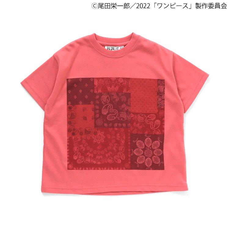 ONE PIECE 印花衛衣帶織物貼布