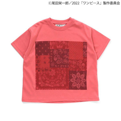 ONE PIECE 印花衛衣帶織物貼布