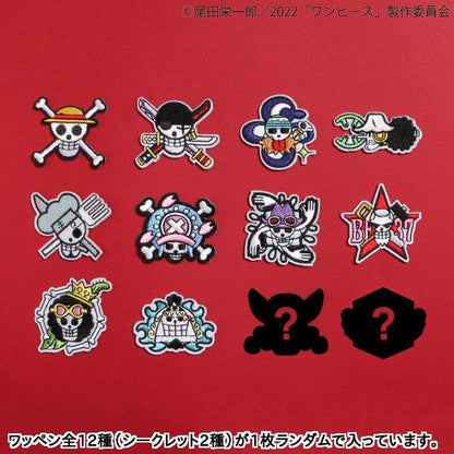 ONE PIECE 印花衛衣帶織物貼布