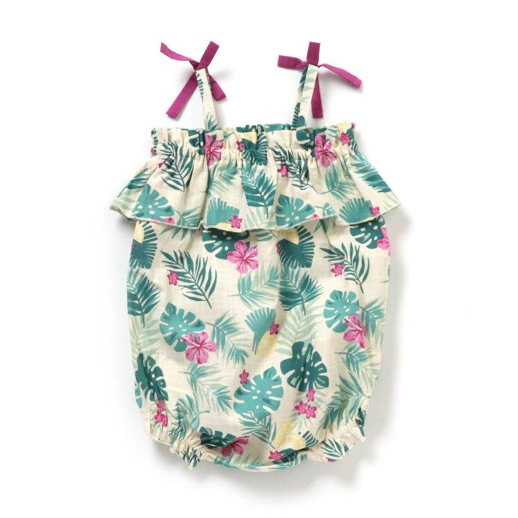 植物圖案連體衣