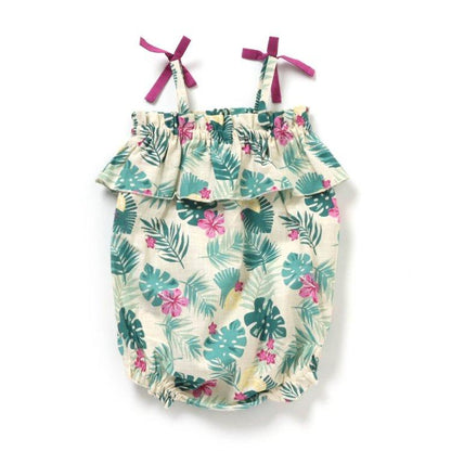 植物圖案連體衣