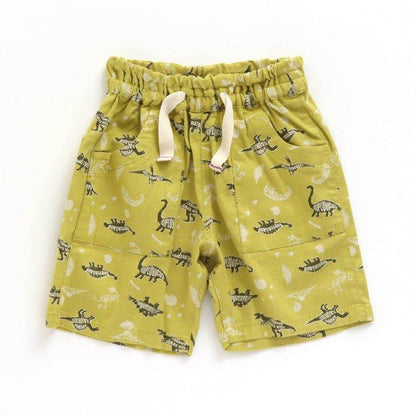 恐龍圖案短褲 五分褲