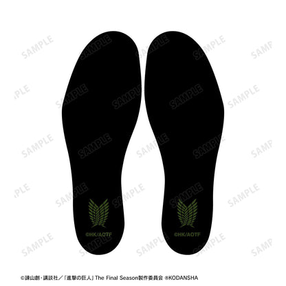 《進擊的巨人》- 調査兵団 長筒橡膠靴 男女同款尺寸/25.0cm