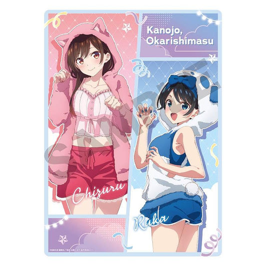 《租借女友》主題桌墊 水原千鶴＆更科瑠夏 獸耳帽衛衣