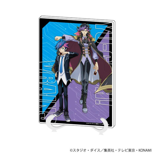 遊☆戲☆王VRAINS 亞克力藝術板(A5尺寸)02/藤木 遊作＆Ai(人類形態)(全新繪製插圖)