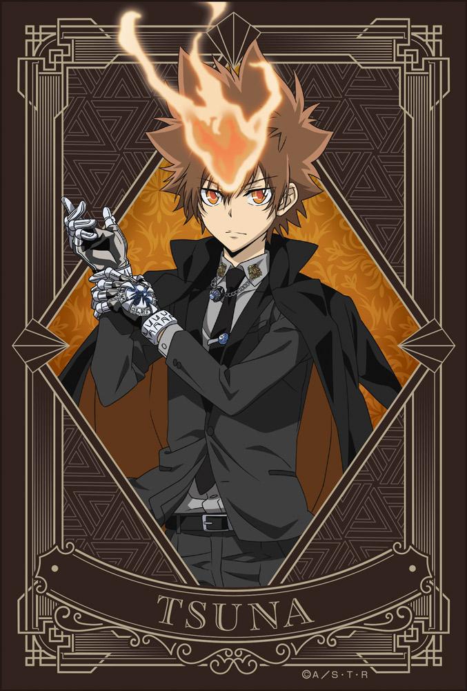 《家庭教師HITMAN REBORN!》描繪卡片套裝【黑色西裝版】A