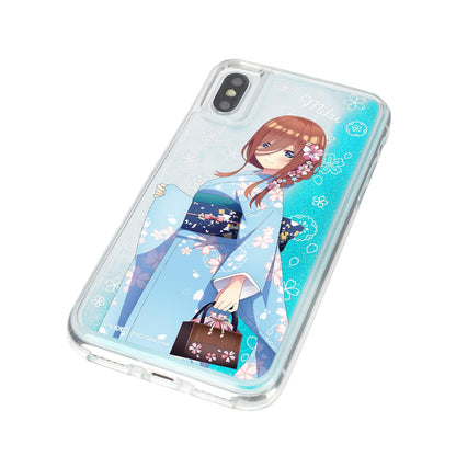 《五等分的新娘》∬_描き下ろし插圖 三玖 櫻花和裝版 閃亮iPhone手機殼(適用機型/iPhone 11)