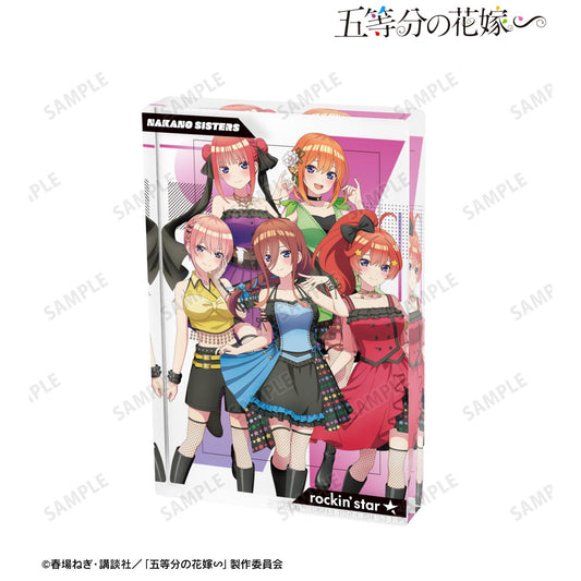 《五等分的新娘》∽_rockin’star合作 描繪全新 集合 搖滾偶像版 亞克力塊