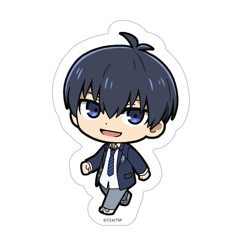 《藍色監獄》主題印花剪貼貼紙A［藍色］