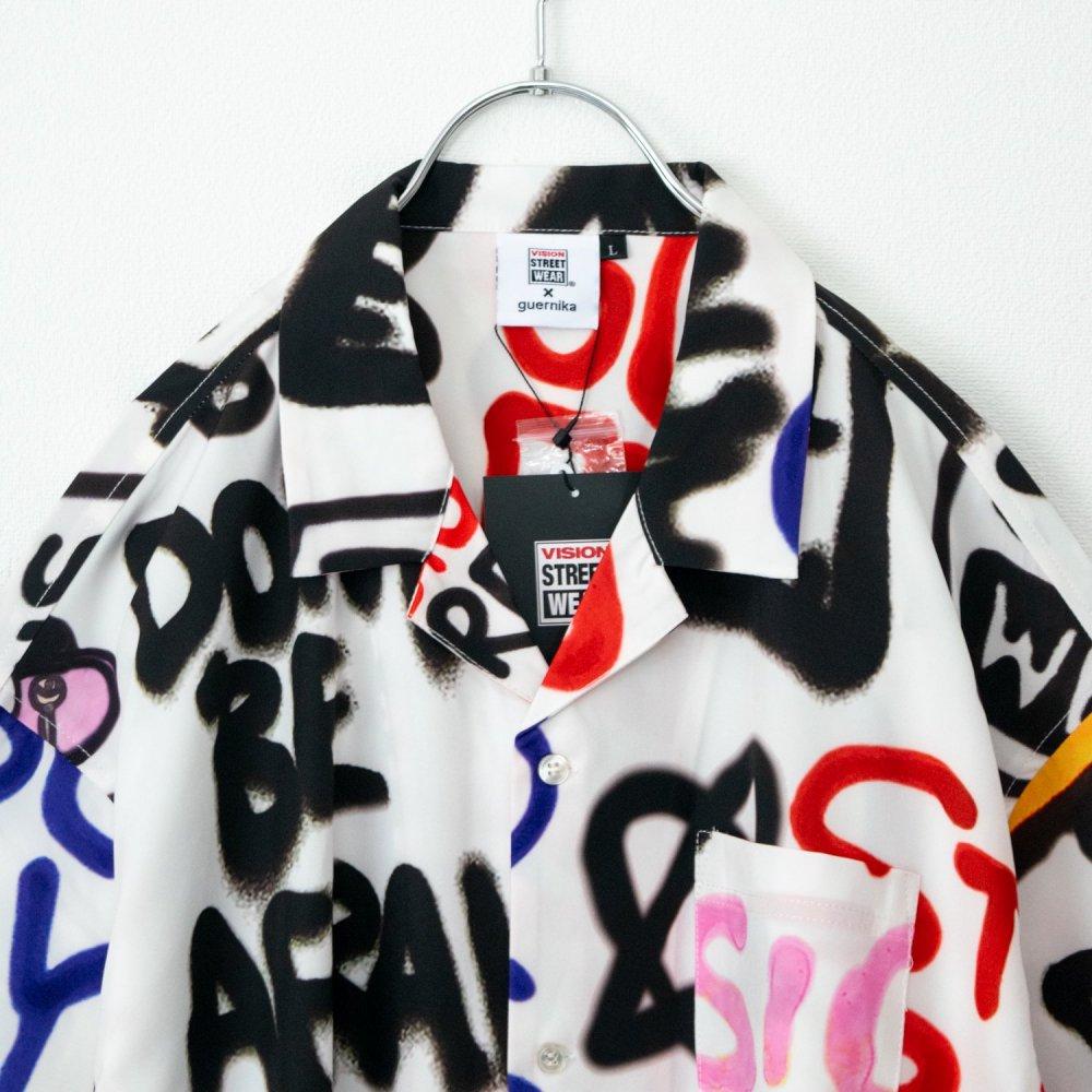 VISION STREET WEAR 格爾尼卡圖案襯衫 白色 (CT7116WH)
