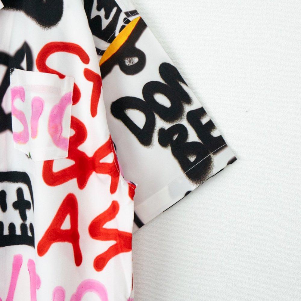 VISION STREET WEAR 格爾尼卡圖案襯衫 白色 (CT7116WH)