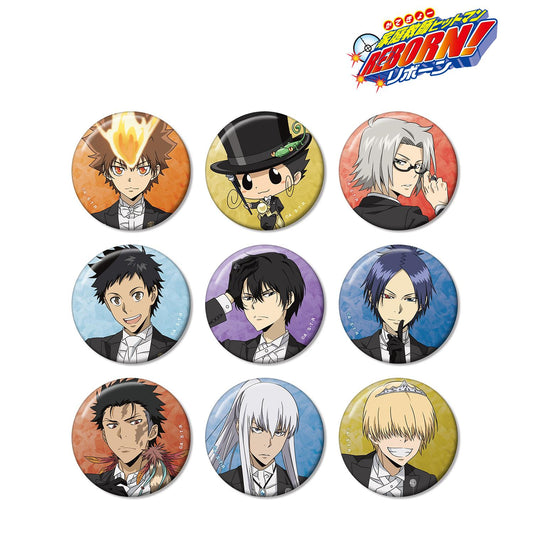 《家庭教師HITMAN REBORN!》描繪版 燕尾服款 交換式徽章 ver.A(單位/盒)【全套盒裝/9包裝入】