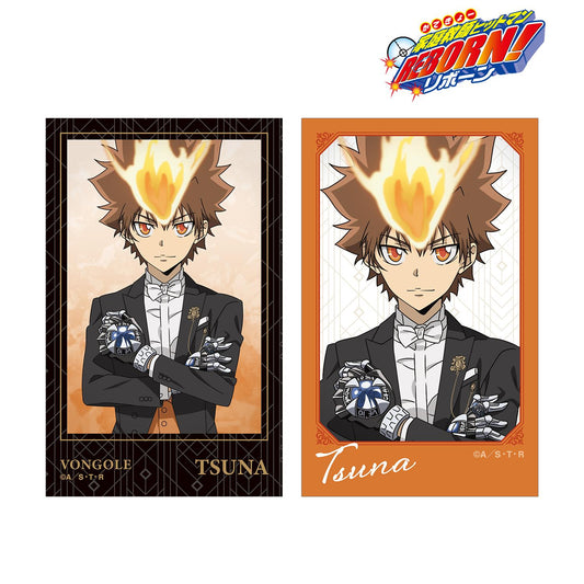 《家庭教師HITMAN REBORN!》_描き下ろし 沢田 綱吉 燕尾服版 即可拍攝相機風格插畫卡片2張組合
