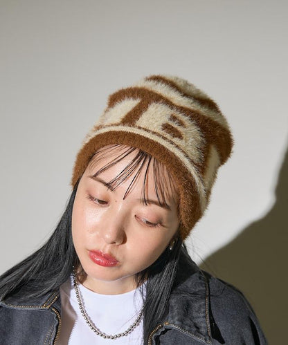 聯名重 莫哈毛線針織帽