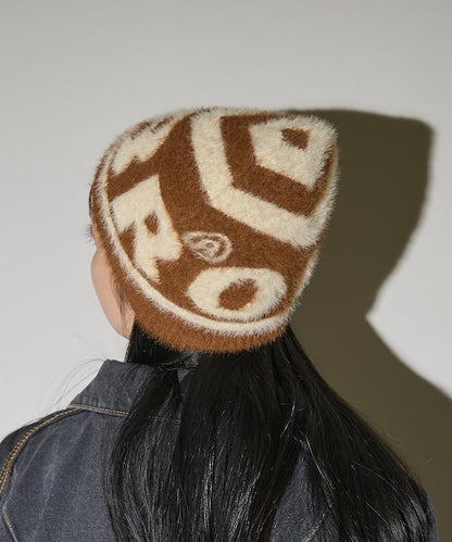 聯名重 莫哈毛線針織帽