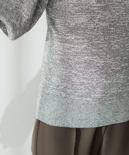 氣球袖混紡針織衫