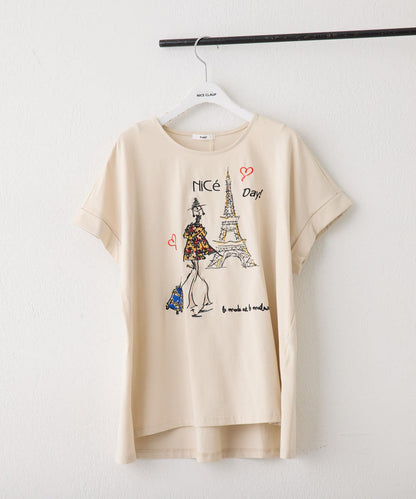 【NAO】多色刺繡T-shirt