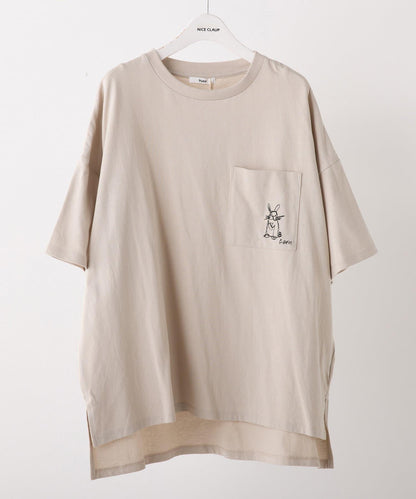 【NAO】口袋刺繡T-shirt