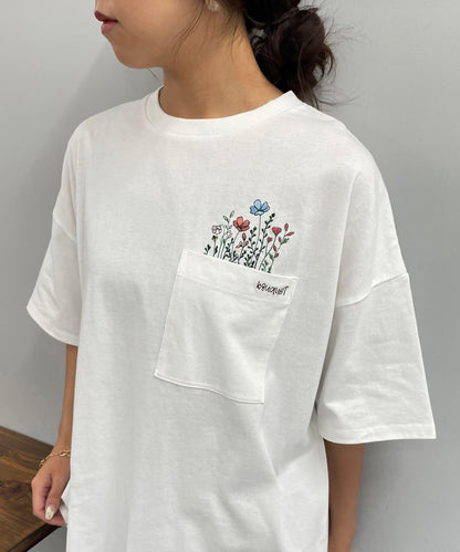 【NAO】口袋刺繡T-shirt