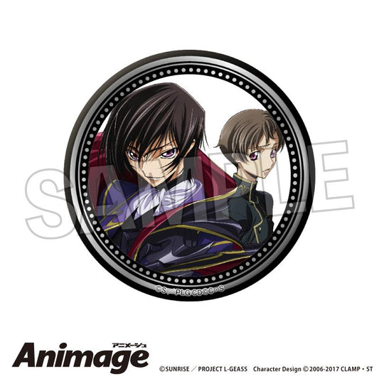 《反叛的魯路修》Animage 閃閃發光的罐子徽章 F